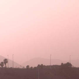 La calima cubre el cielo de Las Palmas de Gran Canaria