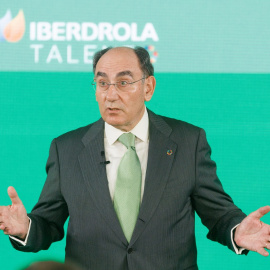 El presidente de Iberdrola, Ignacio Sánchez Galán,  en la entrega las ‘Becas Iberdrola’, en Madrid. E.P./Eduardo Parra