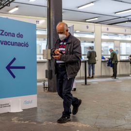 Centro de vacunación en Catalunya.