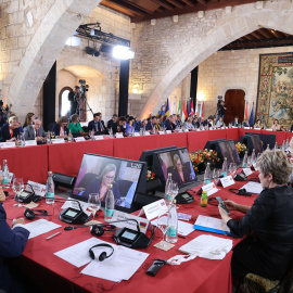 Vista general durante la clausura de la Conferencia de Presidentes de Parlamento de la Unión Europea, a 23 de abril de 2024 en Palma de Mallorca.