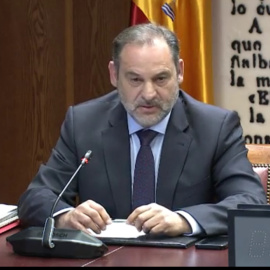 El exministro José Luis Ábalos, en el Senado