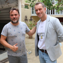 El president de la COT, Jordi Viñoles, i el programador i gestor de la Sala Trono, Joan Negrié