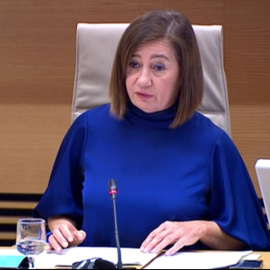 Francina Armengol, presidenta del Congreso de los Diputados, en la comisión sobre los contratos durante la pandemia