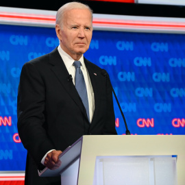 Joe Biden durante el debate electoral, a 27 de junio de 2024