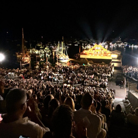 07/07/2024 - Imatge de 57a Cantada d'Havaneres de Calella de Palafrugell, celebrada aquest dissabte.