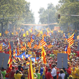 Diada Nacional de Catalunya de 2014, semanas antes de la consulta del 9N.  JORDI BEDOS