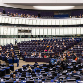 Imagen de una sesión plenaria del Parlamento Europeo, a 13 de septiembre de 2022.