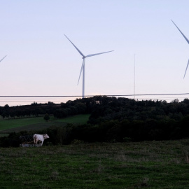 Vista de unos aerogeneradores cerca del municipio de Paradela, en la provincia gallega de Lugo. REUTERS/Nacho Doce