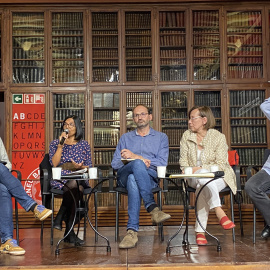 Imatge del col·loqui organitzat per Espacio Público i l'Ateneu Barcelonès.