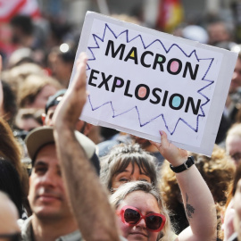 Manifestación contra la reforma de las pensiones en Marsella (Francia).