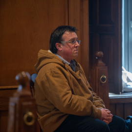 José Luis Abet, durante el juicio celebrado el 6 de marzo de 2023 en la Audiencia Provincial de Pontevedra (Galicia)