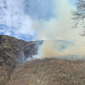 21/03/2023 - L'incendi de fa uns dies a Canejan, a l'Aran.