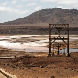 27/3/23 Imagen de unas salinas en la Isla de Sal, en Cabo Verde.