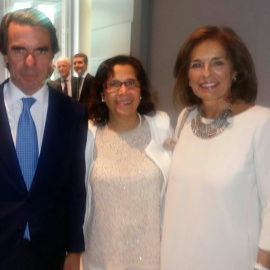 Yadira Maestre con Aznar y Botella