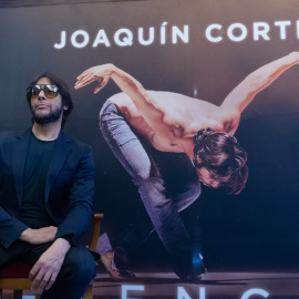 El bailaor flamenco Joaquín Cortés durante la presentación de su gira, ‘Esencia’, en el Teatro Real, a 27 de febrero de 2023, en Madrid.