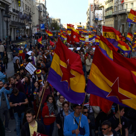 Manifestación en Madrid "Por la tercera República". /AGUSTÍN MILLÁN