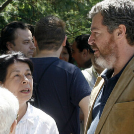 El fundador de Equo, Juan López de Uralde, y la concejala de Más Madrid, Inés Sabanés, en el lanzamiento del partido verde en 2011. VICTOR LERENA/EFE / MADRID