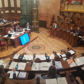 El pleno del Ayuntamiento de Barcelona. Europa Press