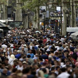 Imagen de la calle de Las Ramblas de Barcelona - EFE