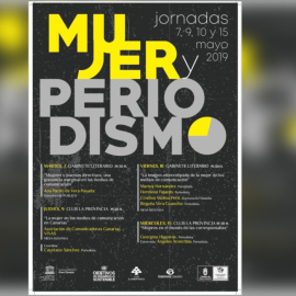 Cartel de las jornadas Mujer y Periodismo, que arranca el 7 de mayo en Canarias.