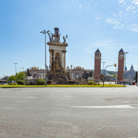 La plaça d'Espanya de Barcelona