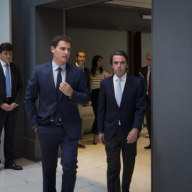 José María Aznar y Albert Rivera, en una imagen de archivo / EFE