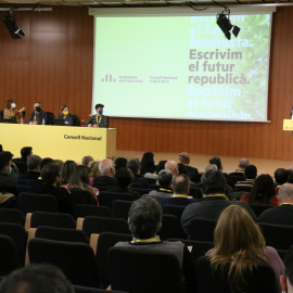 Una panoràmica del Consell Nacional d'ERC durant la intervenció de Junqueras.