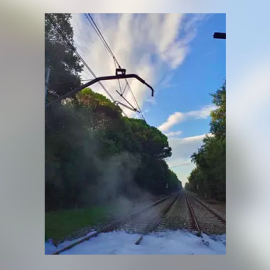 Actos vandálicos en vías de tren en municipios de Girona y Lleida este 11 de Septiembre - RENFE | EP