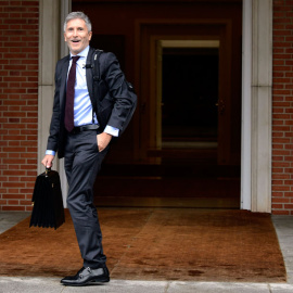 Fernando Grande-Marlaska, a su llegada al primer Consejo del nuevo Gobierno. JAVIER SORIANO / AFP