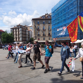 La cadena humana de Vitoria.