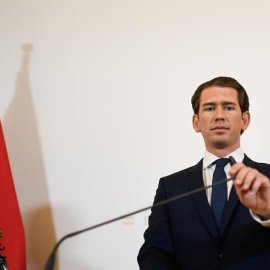 20/05/2019 - El canciller austriaco, Sebastian Kurz, ofrece declaraciones a los medios en la Cancillería Federal de Viena (Austria) | EFE/ Christian Bruna