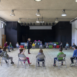 Una classe d'educació infantil