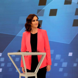 19/05/2019 - La candidata del Partido Popular a la Presidencia de la Comunidad de Madrid, Isabel Díaz Ayuso, momentos antes de participar en el debate televisivo celebrado | EFE/ Juanjo Martín