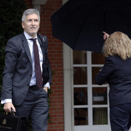 El ministro del Interior, Fernando Grande-Marlaska, a su llegada al Palacio de la Moncloa en el primer Consejo de Ministros. /EFE