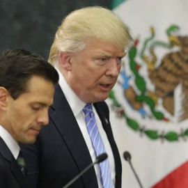 El presidente de EEUU, Donald Trump, y su homólogo mexicano, Enrique Peña Nieto, en una de sus reuniones. Archivo REUTERS