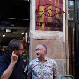 El secretario general de la UGT, Josep Maria Álvarez en la conmemoración del 129 aniversario de la fundación del sindicato en la capital catalana.EUROPA PRESS/UGT