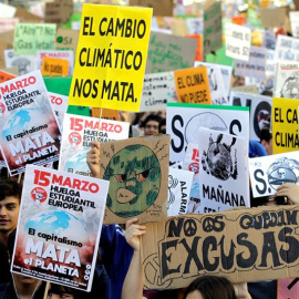 El movimiento Fridays for future vuelve a protestar este viernes en las principales ciudades de España. Nico Rodríguez / EFE