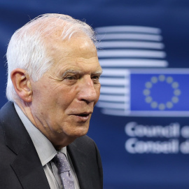 El alto representante de la Unión Europea para Asuntos Exteriores y Política de Seguridad, Josep Borrell, durante el Consejo de Asuntos Exteriores de la UE, a 24 de abril de 2023 en Bruselas.