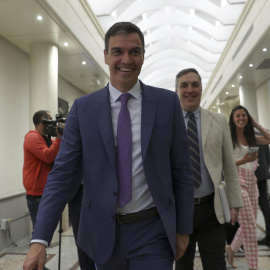 El presidente del Gobierno, Pedro Sánchez, tras el pleno del Senado celebrado este martes en Madrid