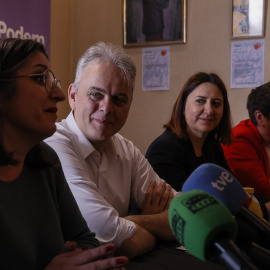 Rueda de prensa de Podem y Esquerra Unida para anunciar acuerdos para el 28M.