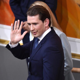 27/05/2019.- El canciller austríaco, Sebastian Kurz, reacciona al ser destituido tras ser aprobada una moción de censura en el parlamento austriaco, este lunes en Viena, Austria. El Gobierno austríaco, controlado por el Partido Popular, ha 