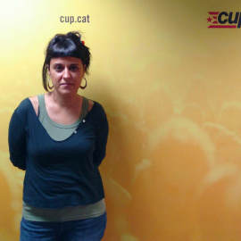 Anna Gabriel, aquest dimarts, a la seu de la CUP. GUILLEM AMATLLER