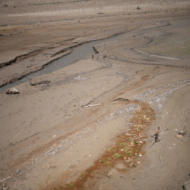 26/4/23 Zona seca en el pantano de la Baells, a 26 de abril de 2023, en Barcelona, Catalunya (España).