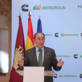 El presidente de Iberdrola, Ignacio Sánchez Galán, en un acto en Toledo, en mayo de 2021. E.P./Isabel Infantes