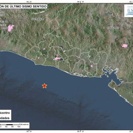 Un sismo de magnitud 6,8 sacude El Salvador sin datos sobre posibles víctimas. MARN El Salvador