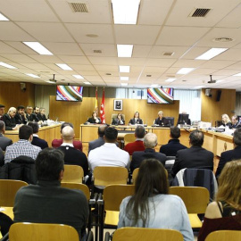 La Sala Cero de la Audiencia Provincial de Madrid donde se celebra el juicio por la tragedia del Madrid Arena. EUROPA PRESS.