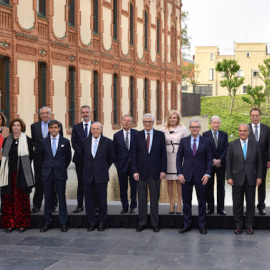 28/04/2022-Los miembros del Patronato, en la reunión celebrada este jueves 28 de abril en Barcelona.