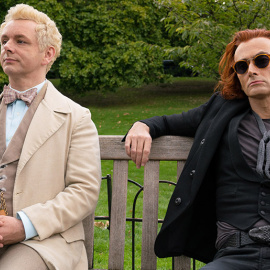 Michael Sheen y David Tennant protagonizan 'Buenos presagios'. /AMAZON PRIME VIDEO