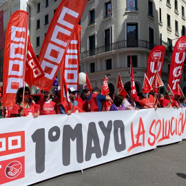 Manifestación del 1 de Mayo en Madrid.