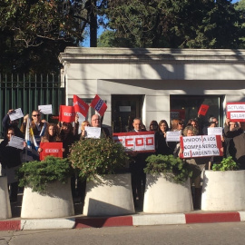 Manifestantes de Comisiones Obreras. /Europa Press